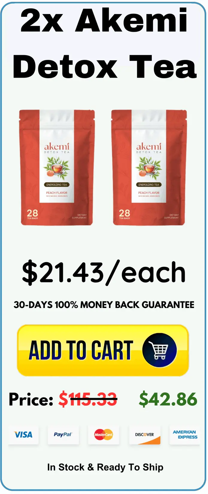 Akemi Detox Tea offer price 